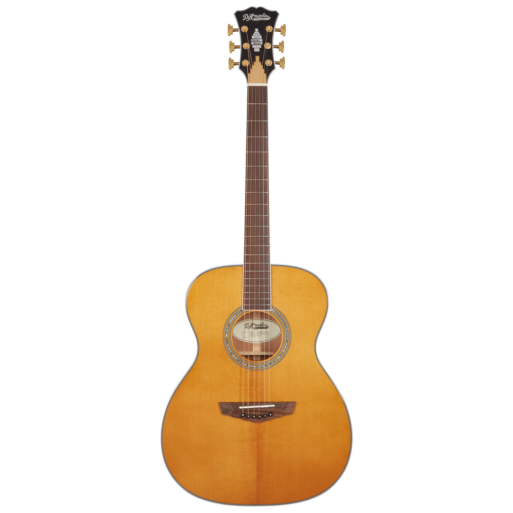 Amazon | D'Angelico Excel Tammany XT, Vintage Natural | エレアコ